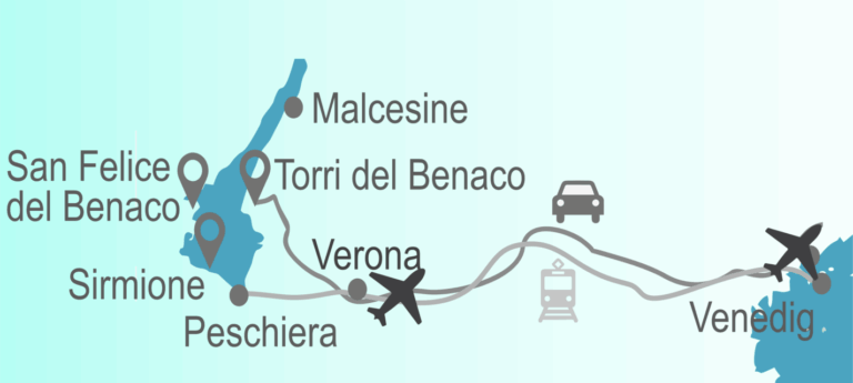 Gardasee 7 Italien Karte Gardasee Venedig, Gardasee mit Kindern